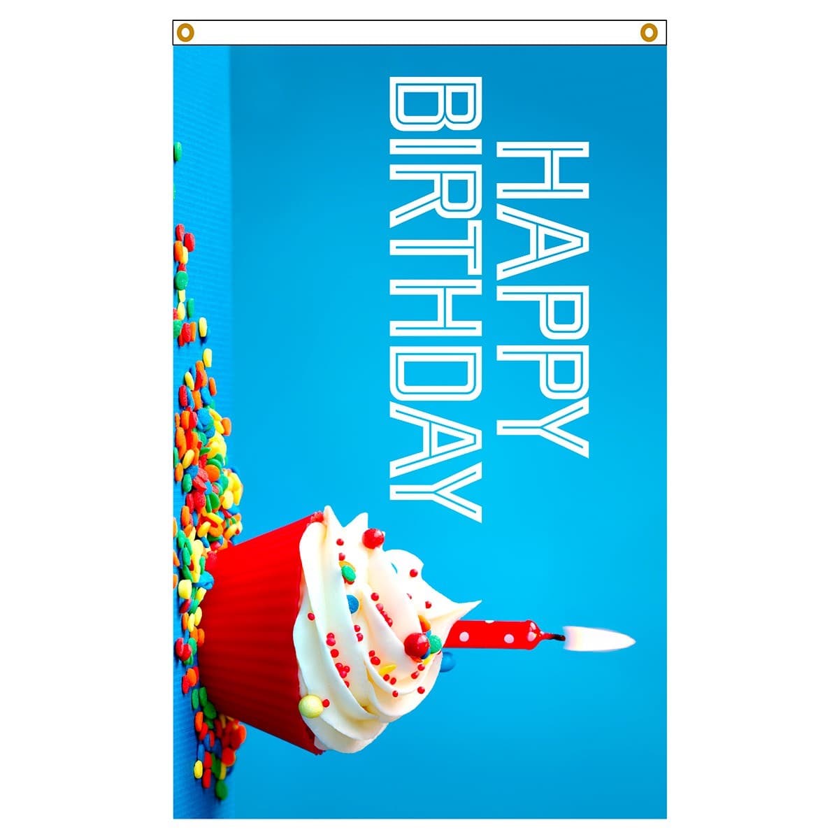 HAPPY BIRTHDAY STREAMERS flag 3x5 ft polyester banner celebrate nbd bday  party