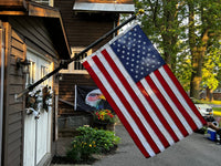 Thumbnail for 6FT Phoenix Outrigger Flag Pole Set w/ 3'x5' Premium Nylon American Flag & Embroidered Stars & Gold Ball Topper