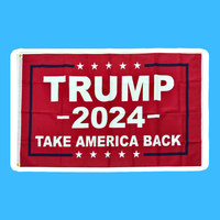 Thumbnail for Trump 2024 Take America Back Flag 3' x 5' Size