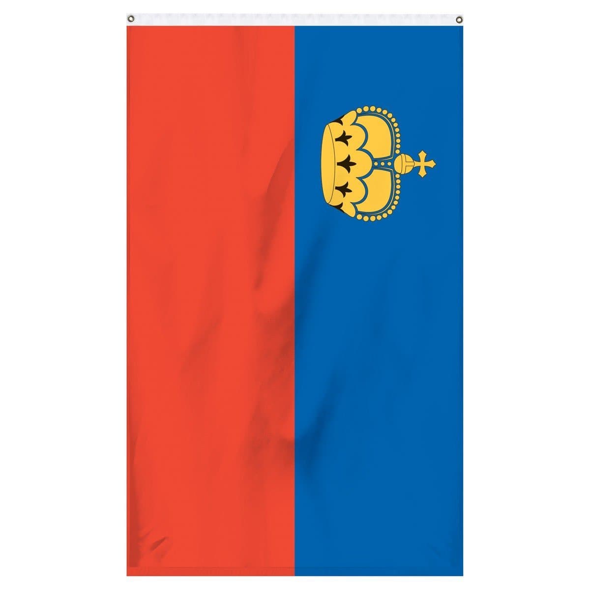 The national flag of Liechtenstein for sale to buy online for parades, flagpoles, and flag collections.