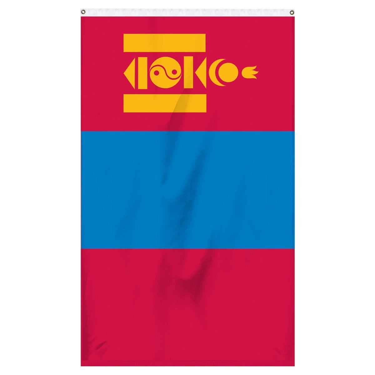Mongolia national flag for sale online from Atlantic Flagpole.