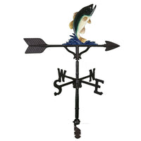 Thumbnail for natural colored fishing bass weathervane picture
