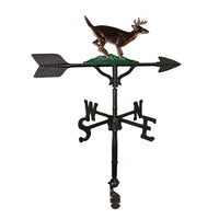 Thumbnail for natural colored deer with antlers weathervane