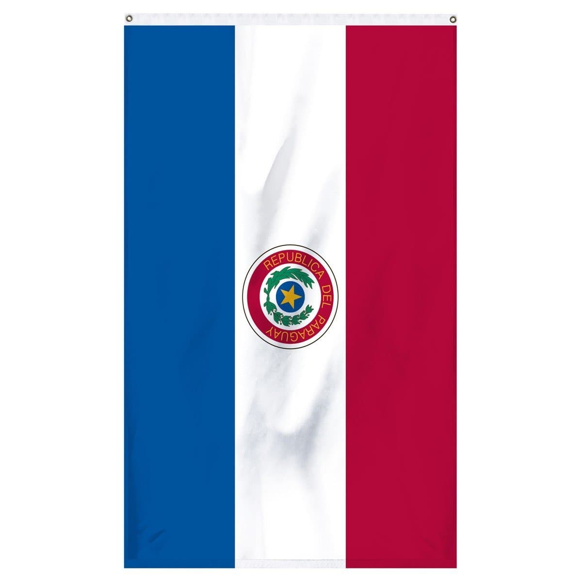Paraguay National flag for sale to buy online now from Atlantic Flag and Pole