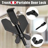 Thumbnail for Portable Door Lock Home Security Hotel Safety Stainless Steel Privacy Extra Security Lock anti Theft 