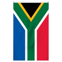Thumbnail for South Africa National flag for sale to buy online from Atlantic Flag and Pole. Black, yellow, green, white, red, and blue colored flag.