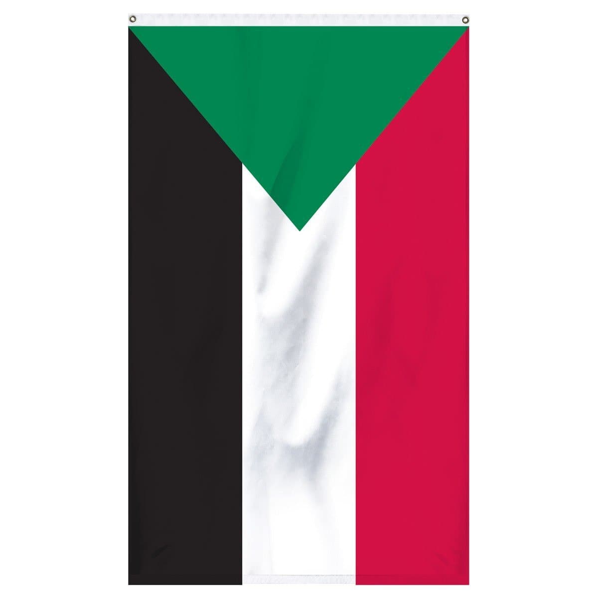 Sudan National flag for sale to buy online from Atlantic Flag and Pole. Green, red, white, and black flag.