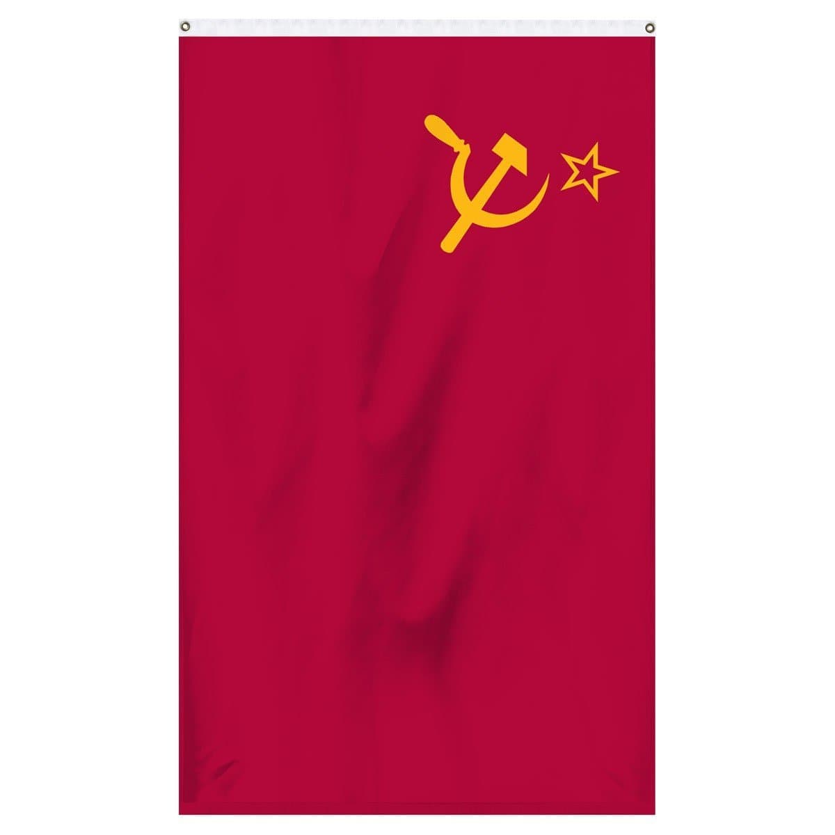 USSR National flag for sale to buy online from the American company Atlantic Flag and Pole. Red flag with yellow hook and sickle with yellow star.