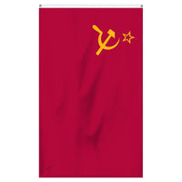 Thumbnail for USSR National flag for sale to buy online from the American company Atlantic Flag and Pole. Red flag with yellow hook and sickle with yellow star.
