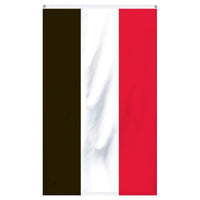 Thumbnail for Yemen National flag for sale to buy online from Atlantic Flag and Pole, an American company. A horizontal tricolor of red, white and black.